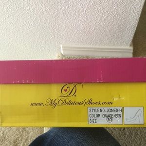 Neon Orange heels